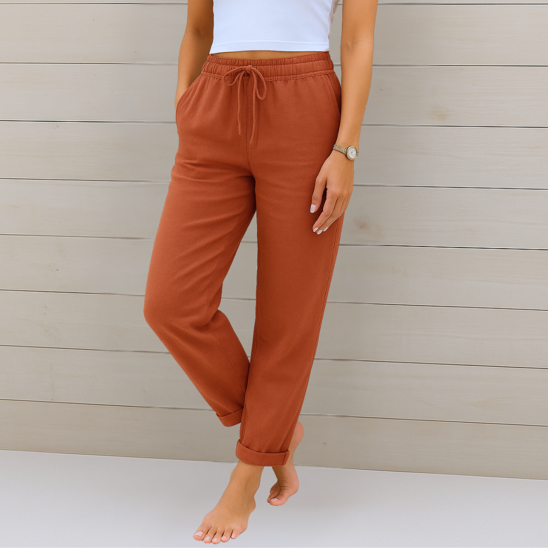Apolline | Women’s Cotton-Linen Daily Lounge Pants