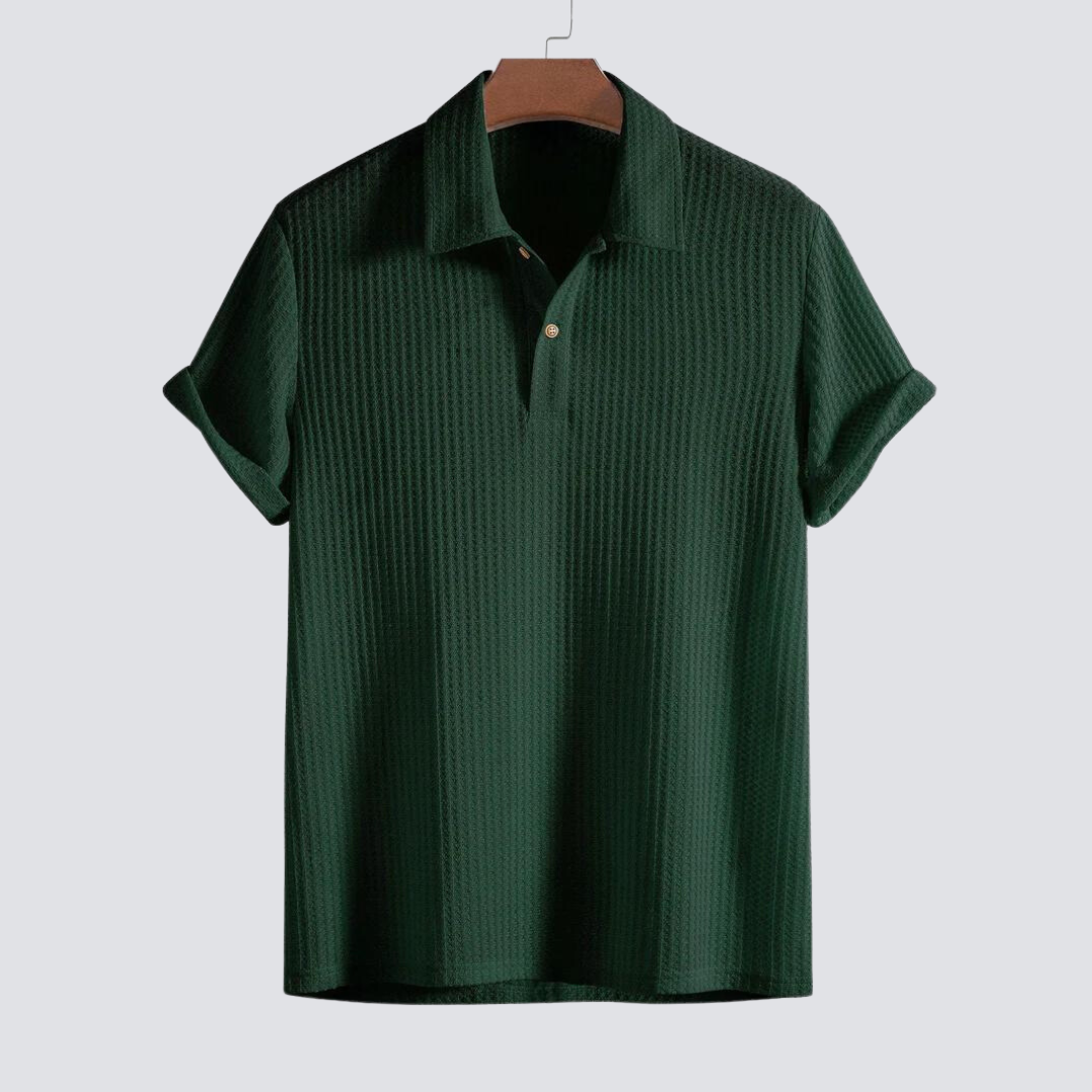 Julian | Men’s Textured Short Sleeve Polo