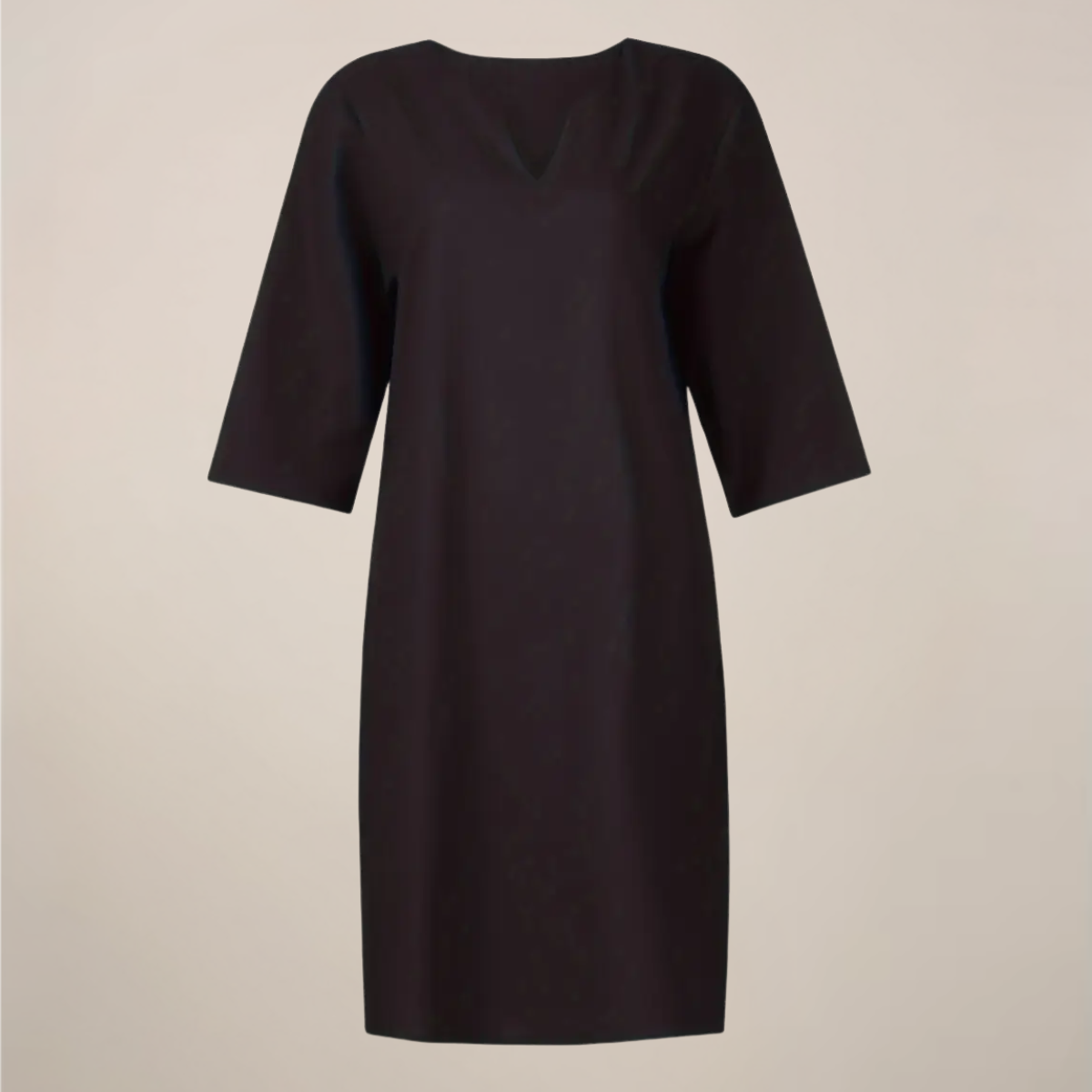 Emmy | Womenâs V-Neck Shift Midi Dress