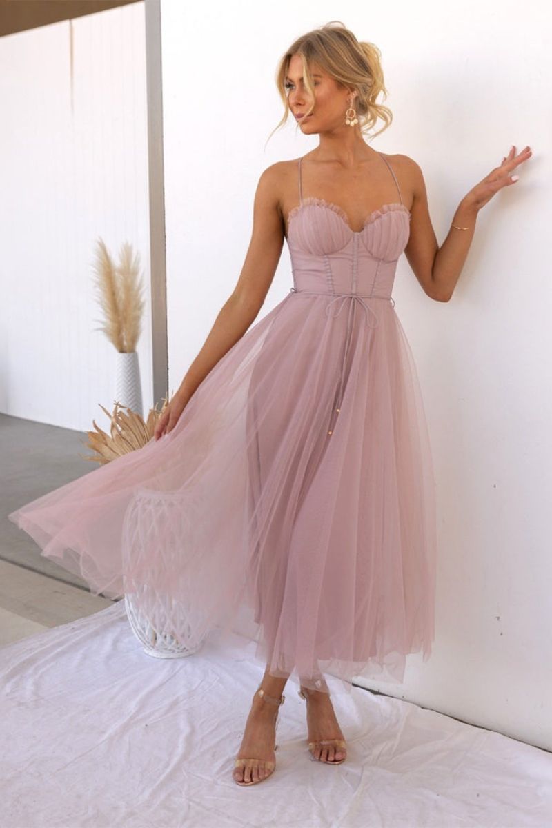 Lana | Women's Tulle Midi Dress