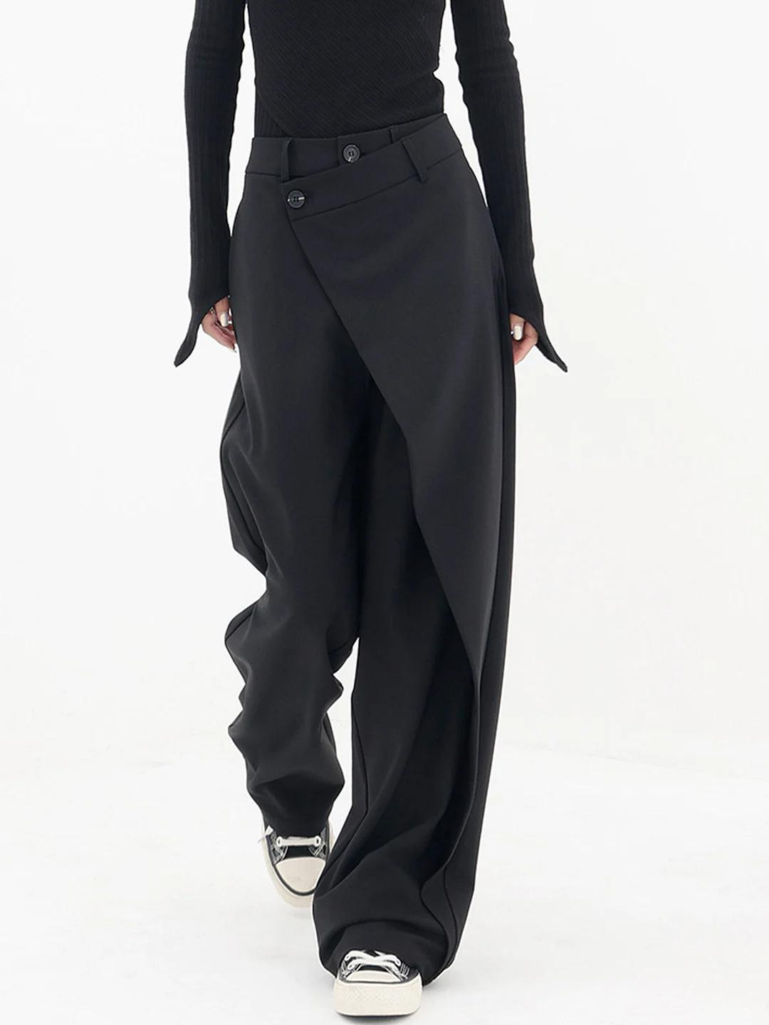 Maelys | Womenâs Cross-Front Drape Palazzo Pants