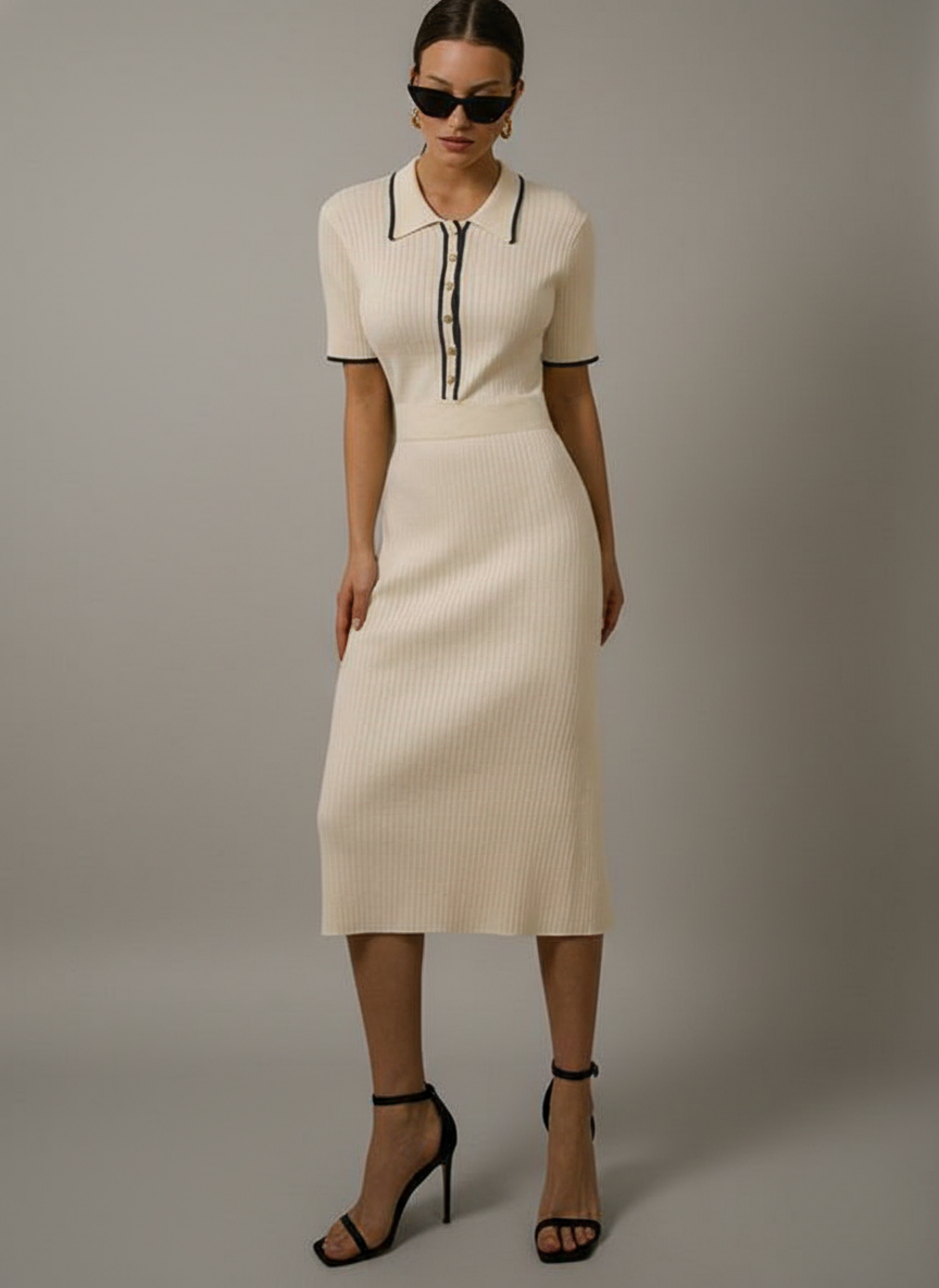 Marie | Womenâs Knit Midi Dress