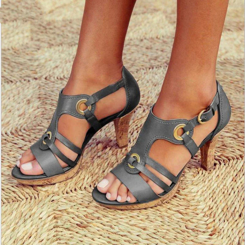 Teresa | Women’s Open Toe Strappy Heels