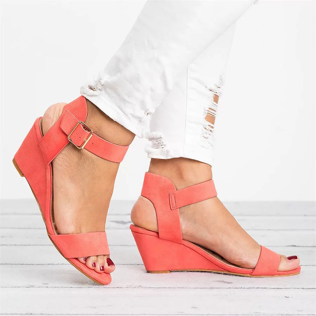 Madeleine | Women’s Wedge Ankle Strap Sandals