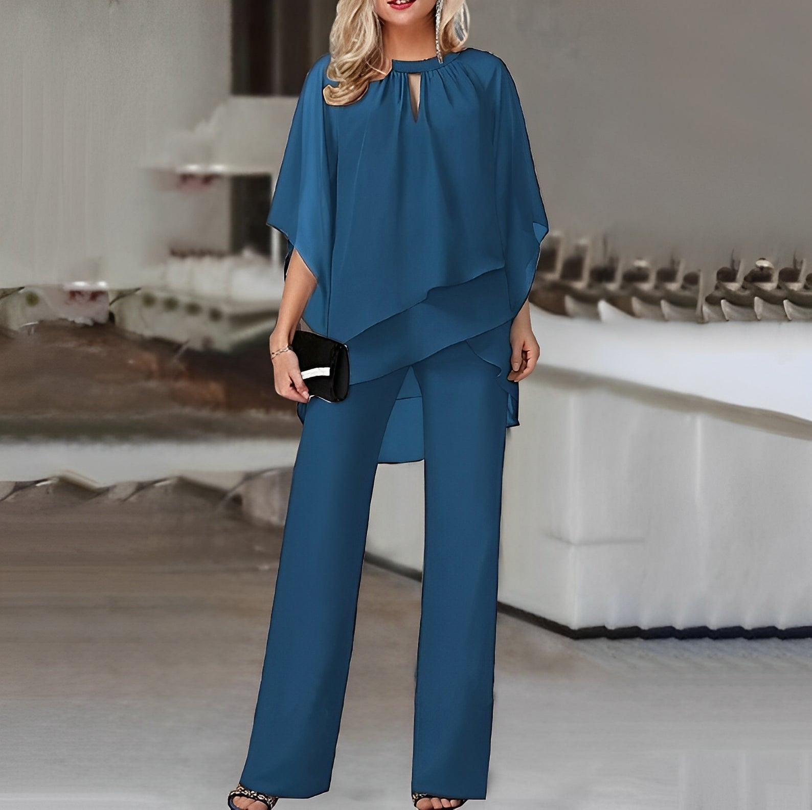 Liesbeth | Womenâs Wide Leg Two-Piece Set