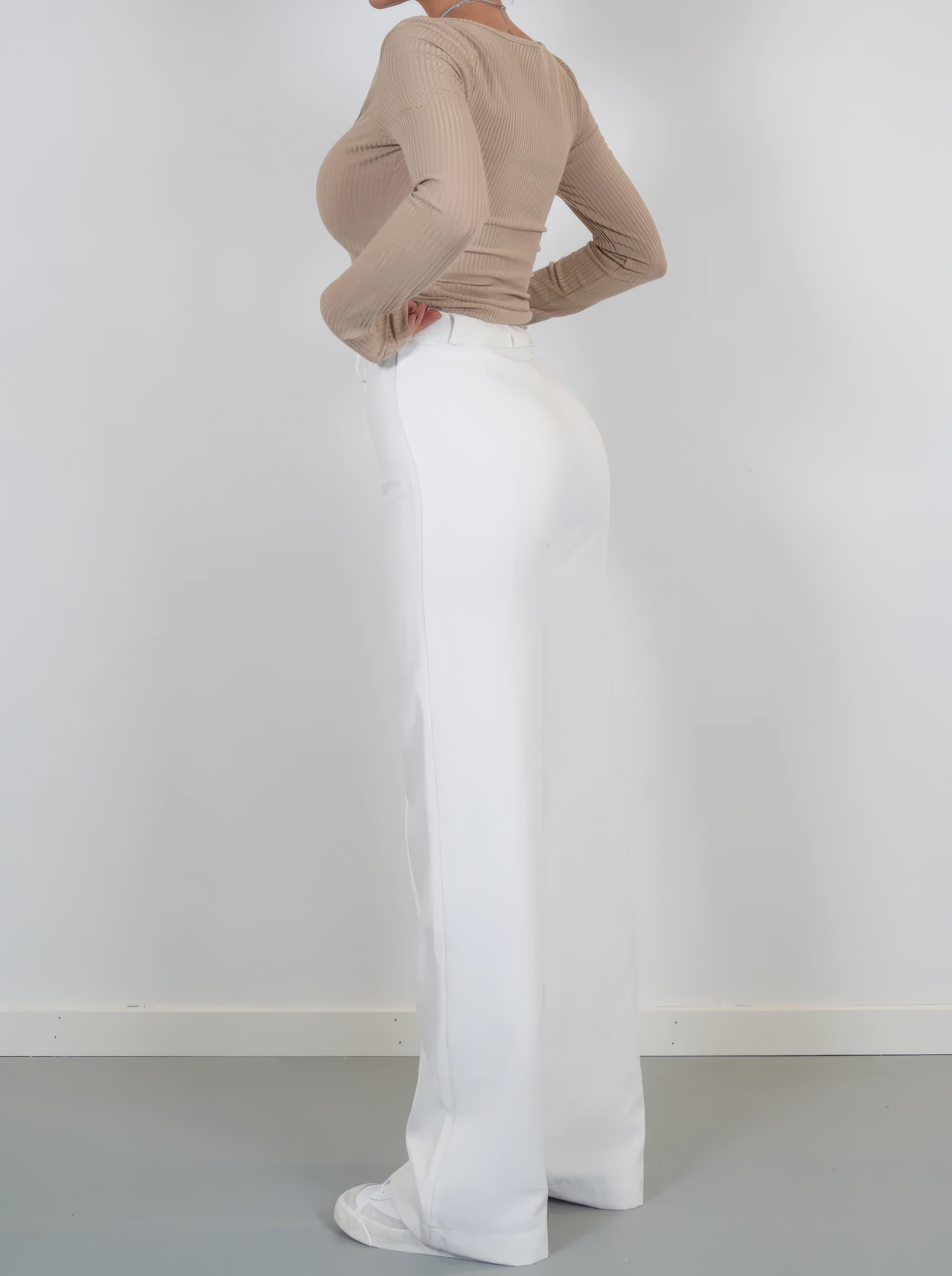 Eloise | Women’s High-Rise Pintuck Flowy Trousers
