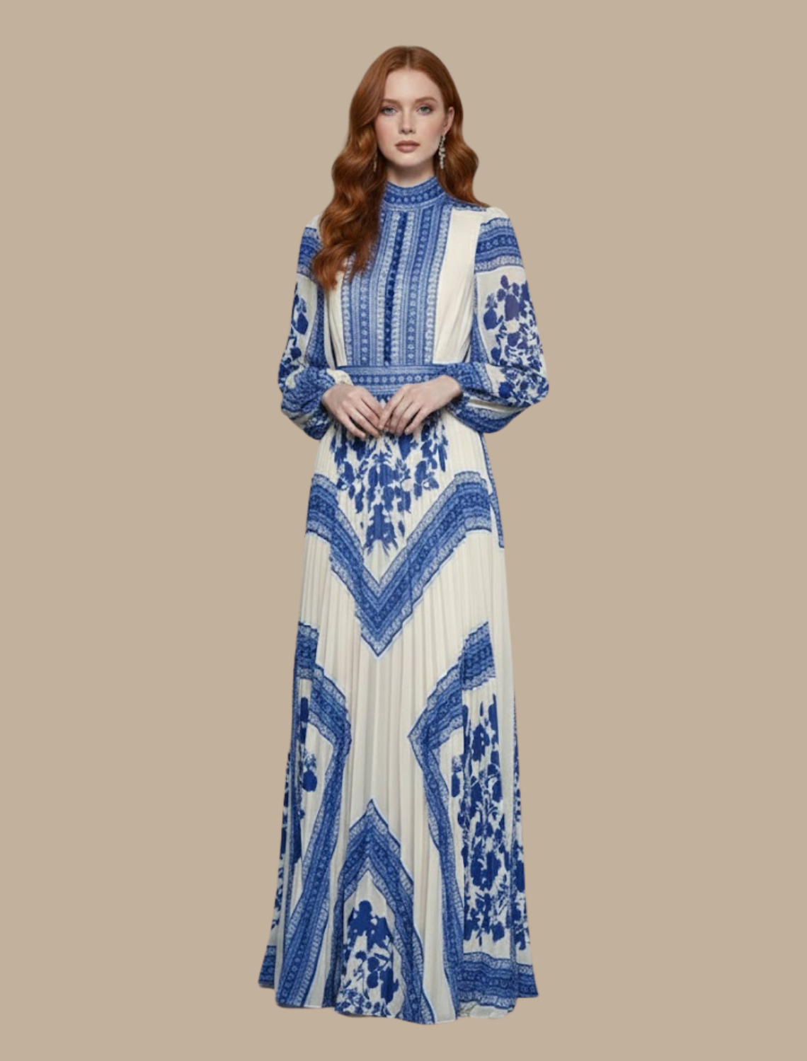 Amarys | Womenâs Pleated Maxi Dress
