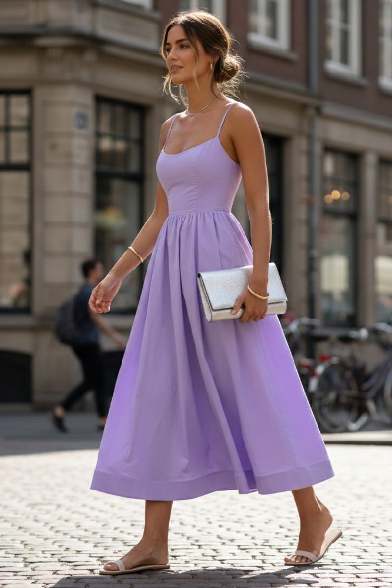 Mandy | Women’s Sleeveless Cocktail Midi Dress