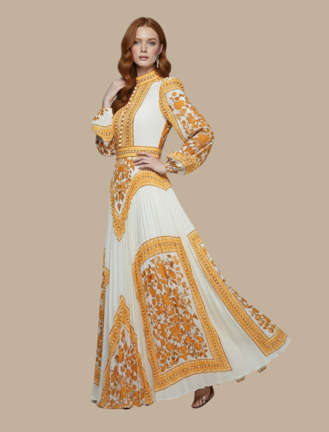 Amarys | Women’s Pleated Maxi Dress