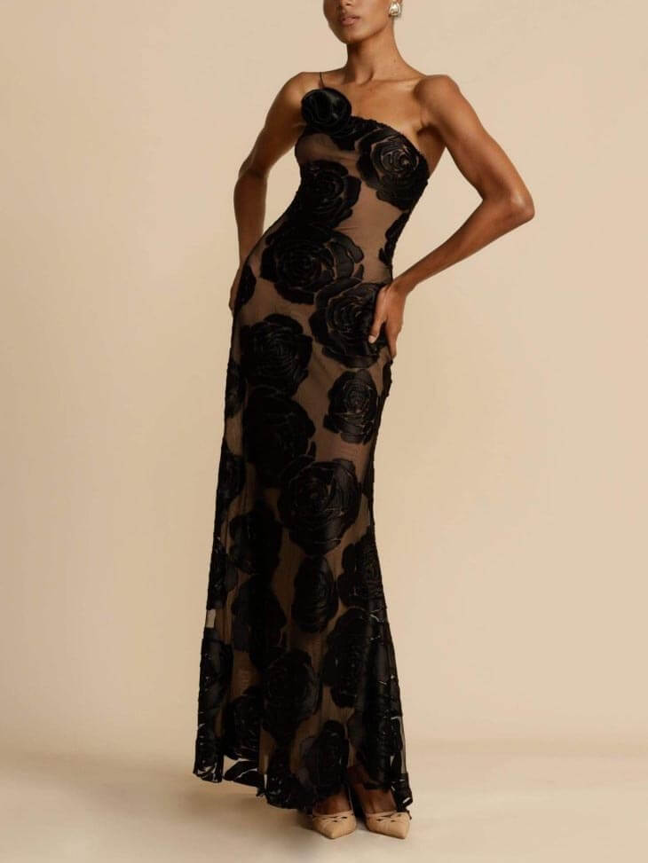 Lucrezia | Women’s One Shoulder Floral Maxi Dress