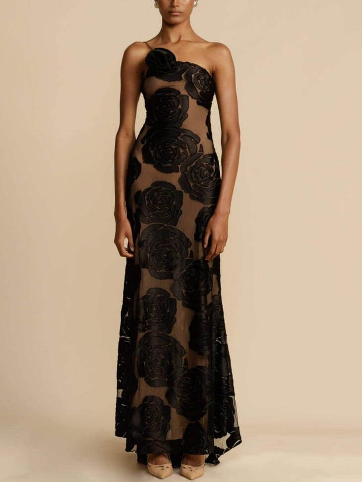 Lucrezia | Women’s One Shoulder Floral Maxi Dress