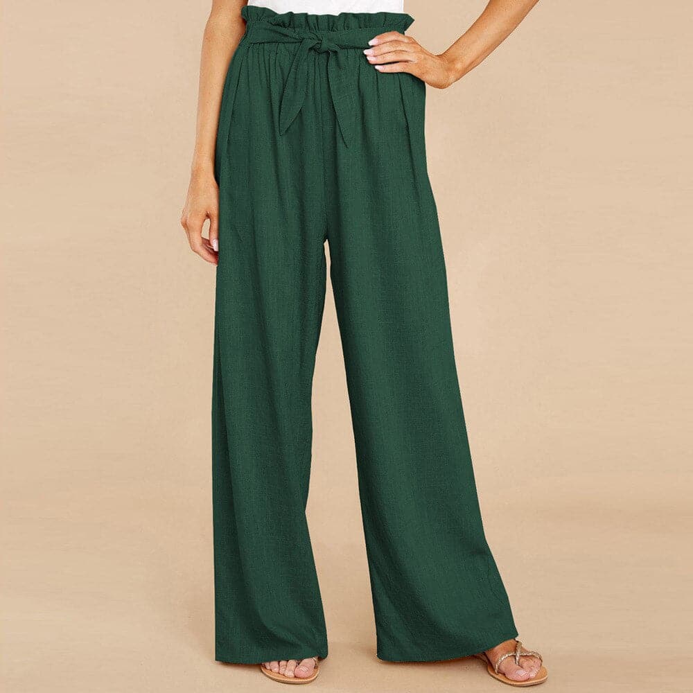Fleur | Women’s Smocked Waist Palazzo Pants