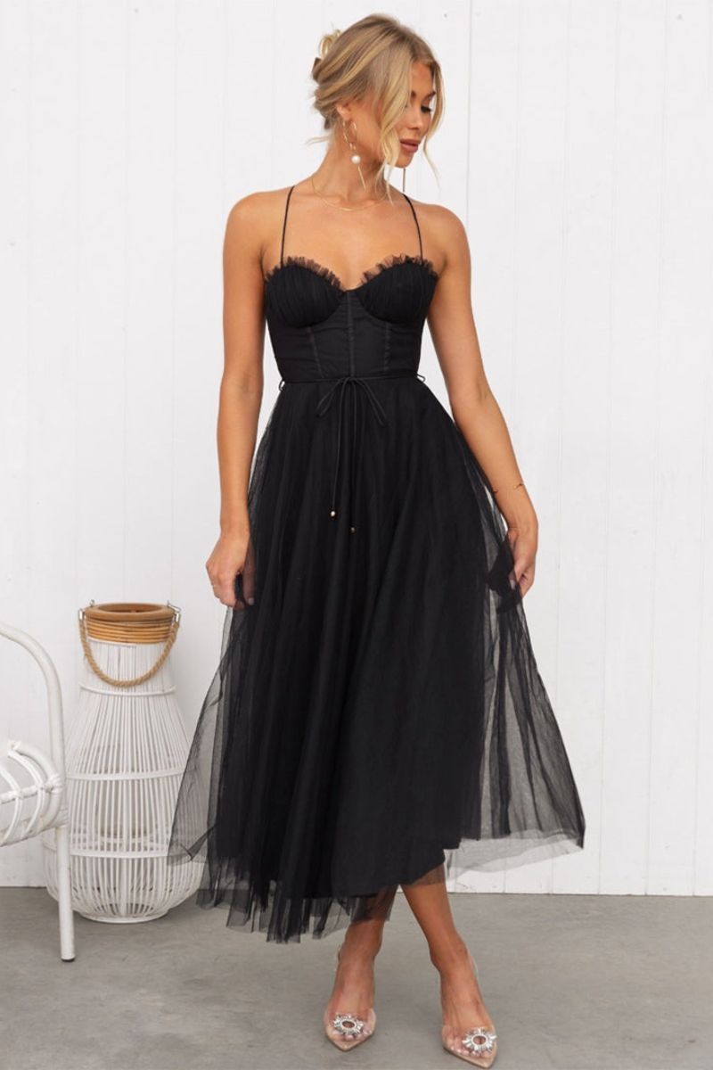Lana | Women's Tulle Midi Dress