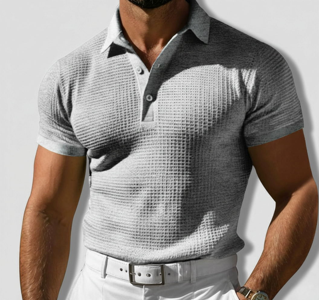 Raymond | Men’s Knit Short Sleeve Polo Shirt