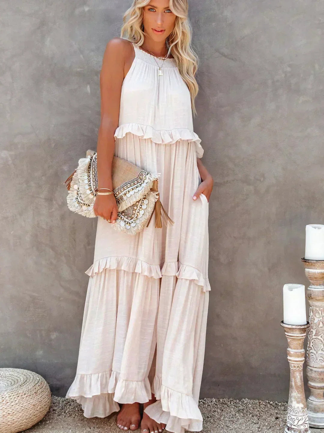 Kiersten | Womenâs Sleeveless Maxi Dress