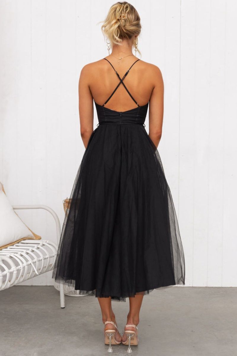 Lana | Women's Tulle Midi Dress