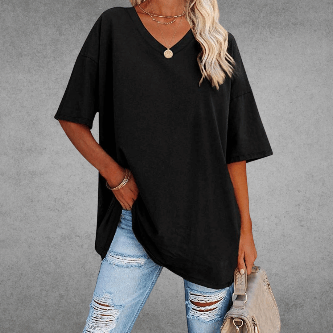 Esperanza | Womenâs Oversized V-Neck T-Shirt