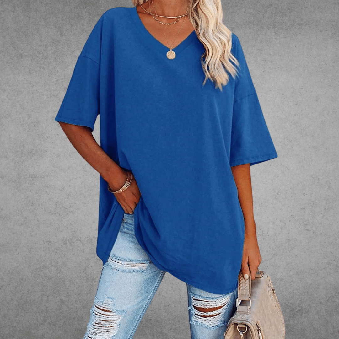 Esperanza | Womenâs Oversized V-Neck T-Shirt