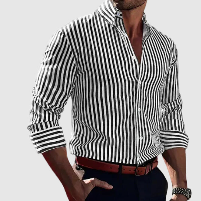 Mariusz | Men’s Striped Long Sleeve Shirt