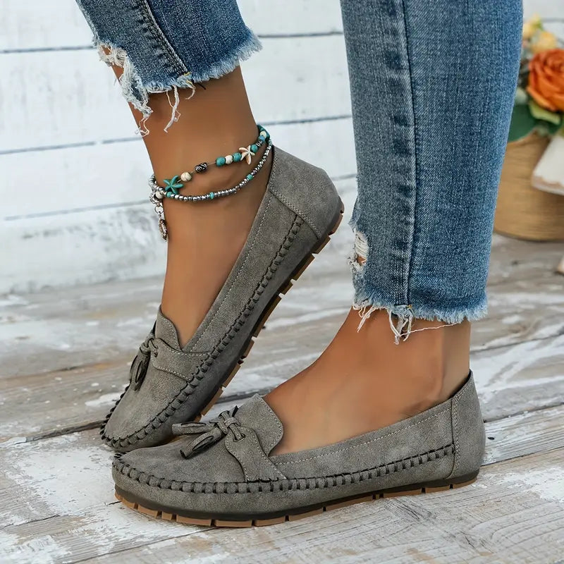 Simona | Women’s Flat Loafer Moccasins Sandals