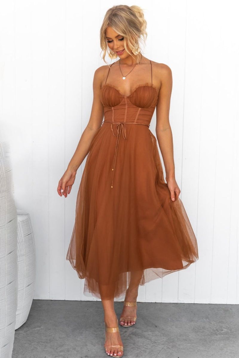 Lana | Women's Tulle Midi Dress