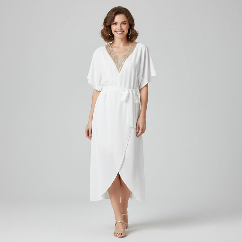 Hara | Womenâs Butterfly Sleeve Maxi Dress