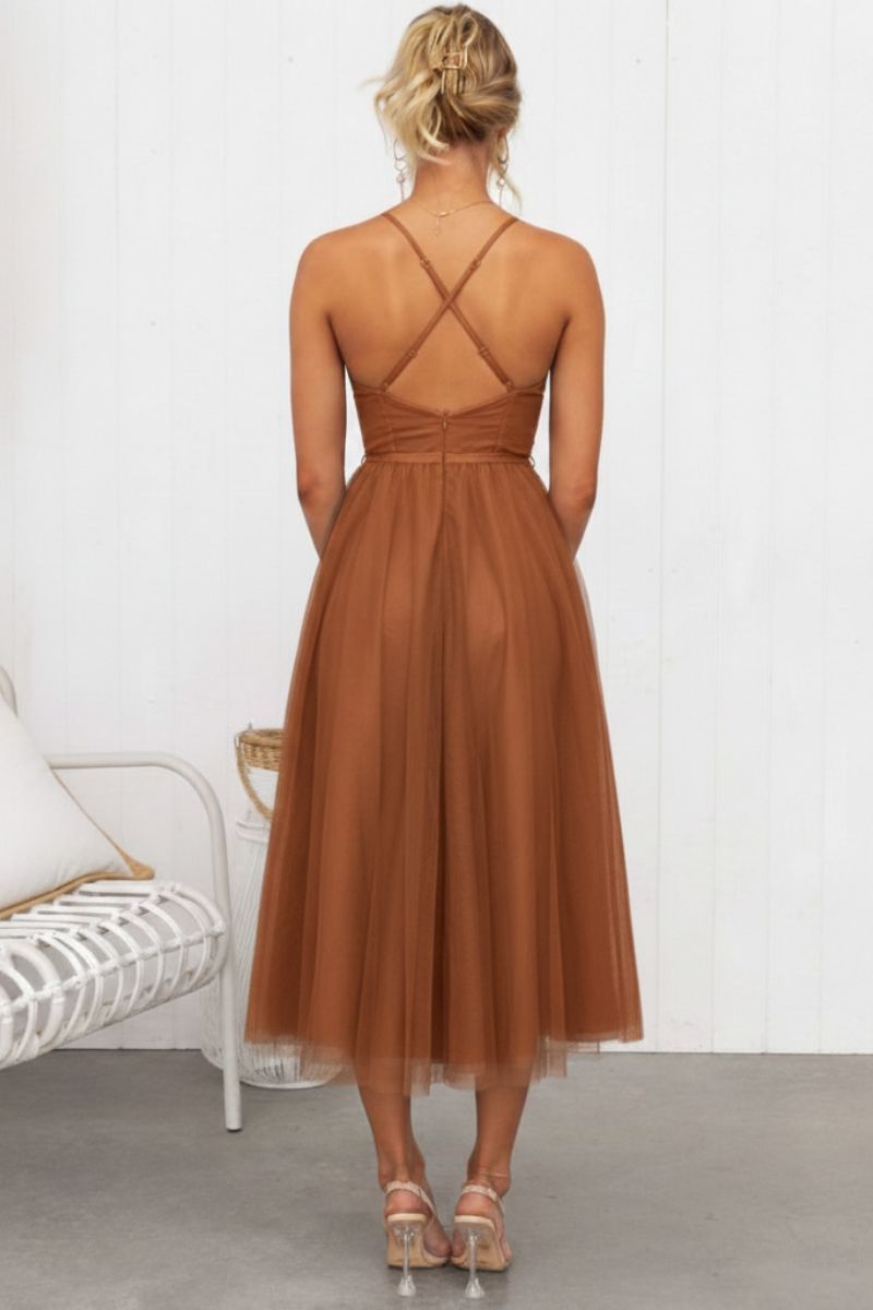 Lana | Women's Tulle Midi Dress