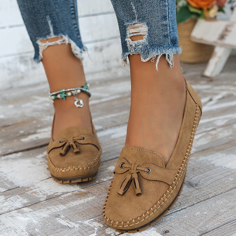 Simona | Women’s Flat Loafer Moccasins Sandals
