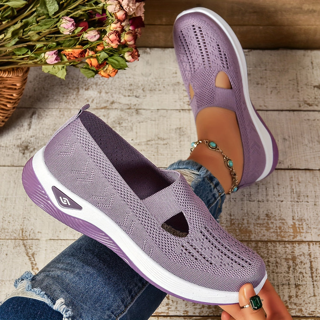 Solene | Women’s Flat Slip-On Knitted Orthopedic Sandal