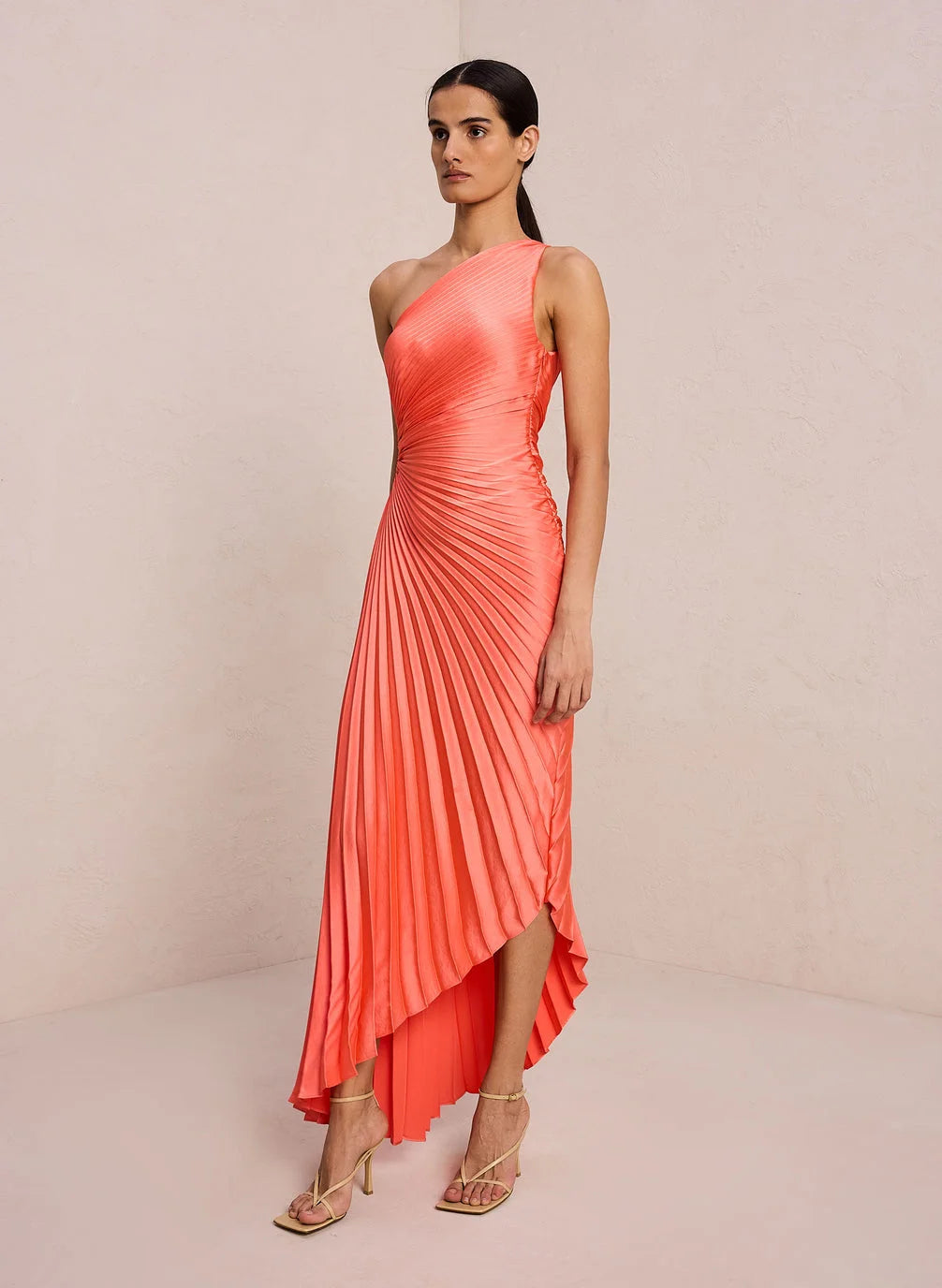 Inka | Women’s One-Shoulder Pleated Maxi Dress