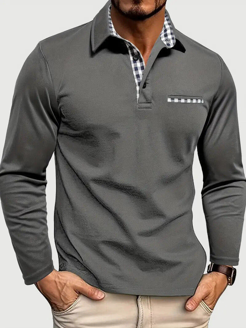 Zachary | Men’s Long Sleeve Polo Shirt