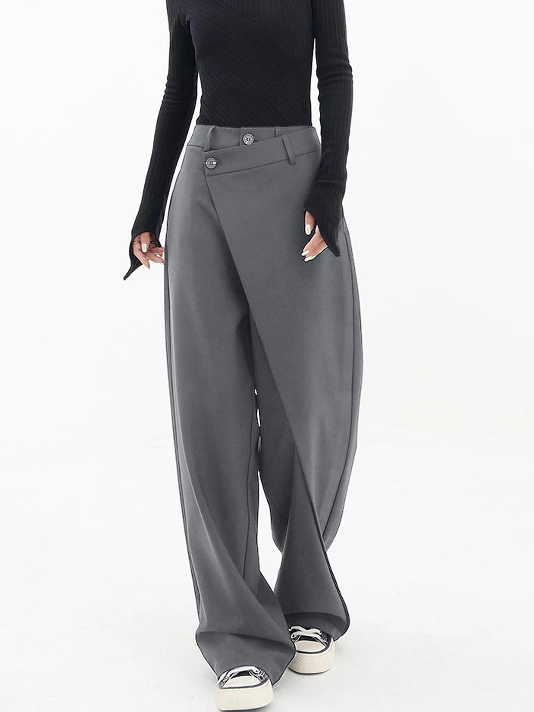 Maelys | Women’s Cross-Front Drape Palazzo Pants