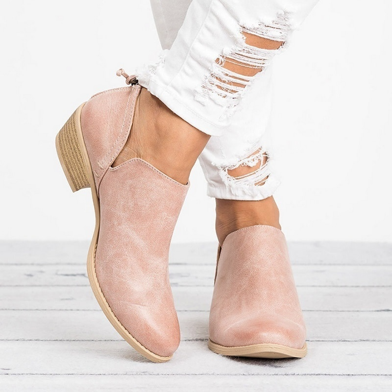 Chiara | Womenâs Ankle Low Heel Boots