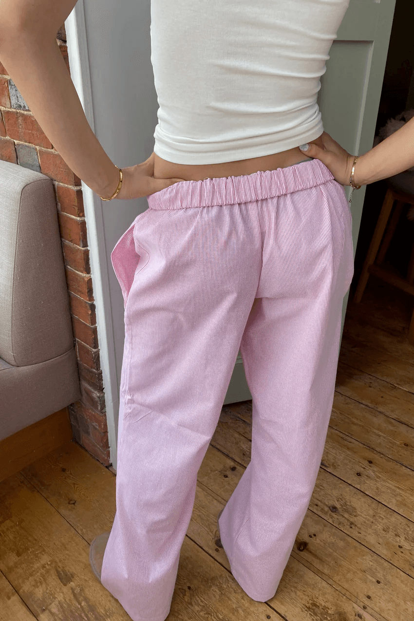 Belle | Women’s Pinstripe Pajama-Style Trousers