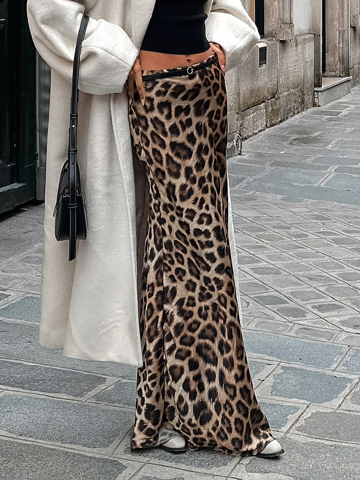 Damaris | Women’s Leopard Print Maxi Skirt
