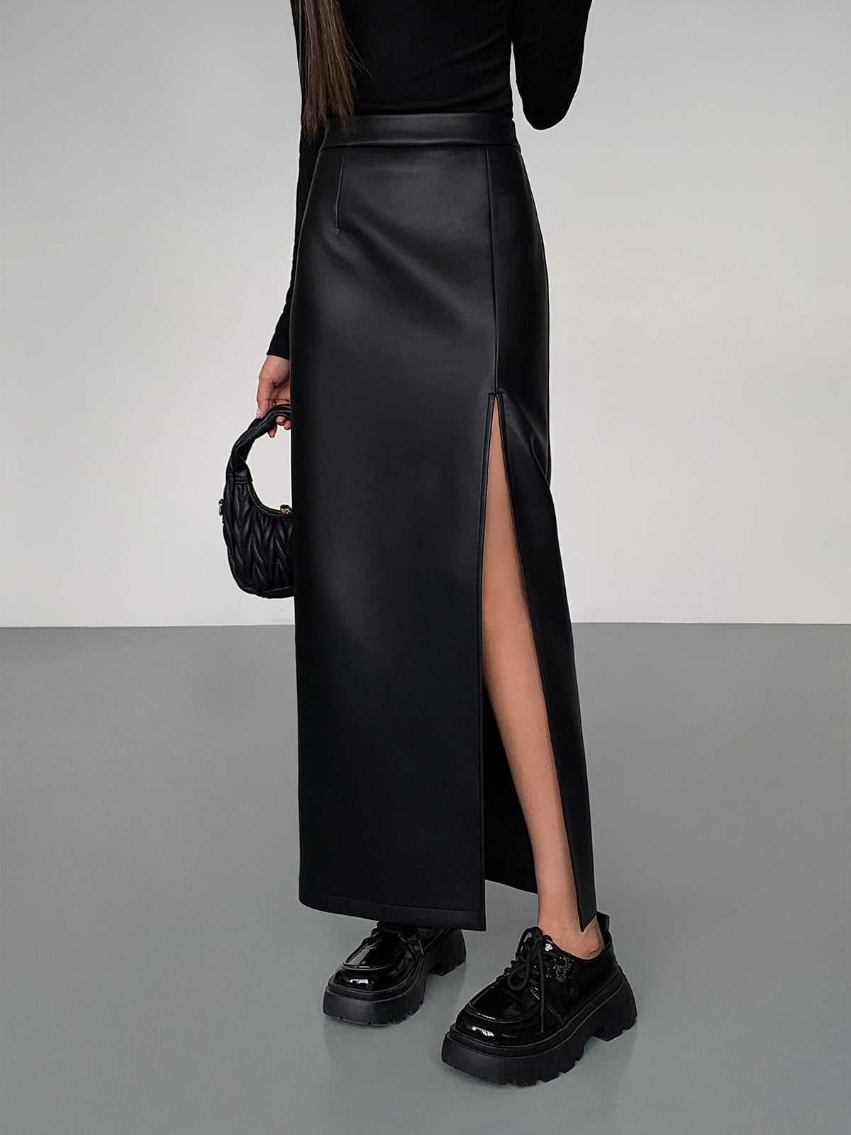 Agneta | Womenâs Side Split Maxi Skirt