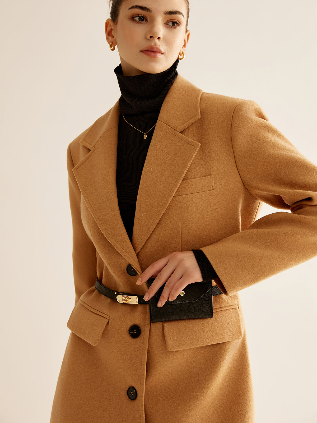Silvia | Women’s Waist Metal Mini Belt Bag