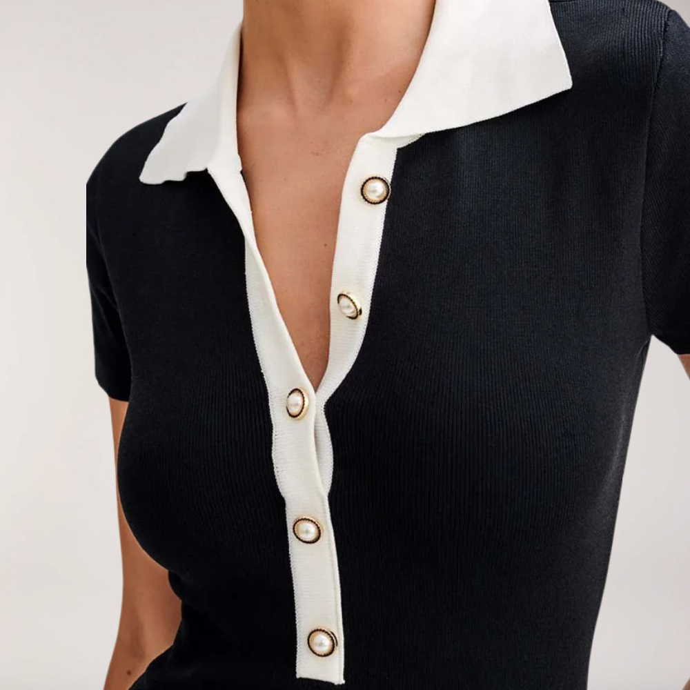 Alouette | Womenâs Button-Up Polo Maxi Dress