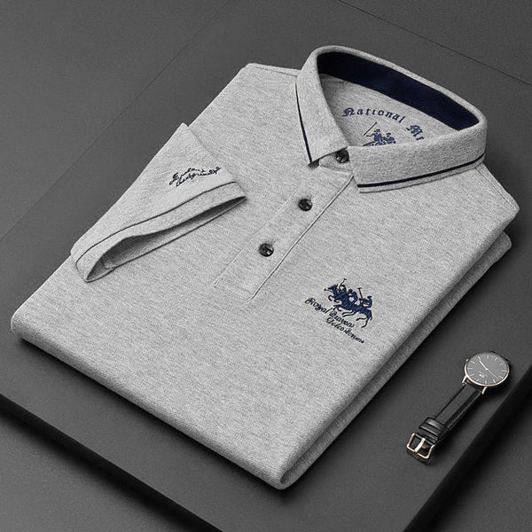 Hamish | Men’s Embroidered Short Sleeve Polo