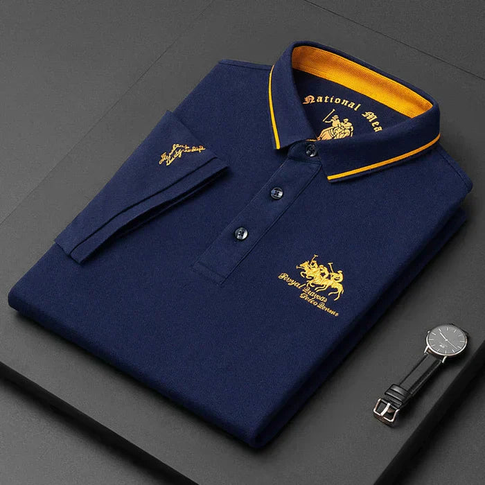 Hamish | Men’s Embroidered Short Sleeve Polo