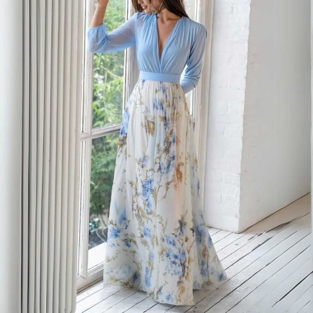 Gina | Womenâs Long Sleeve Floral Maxi Dress