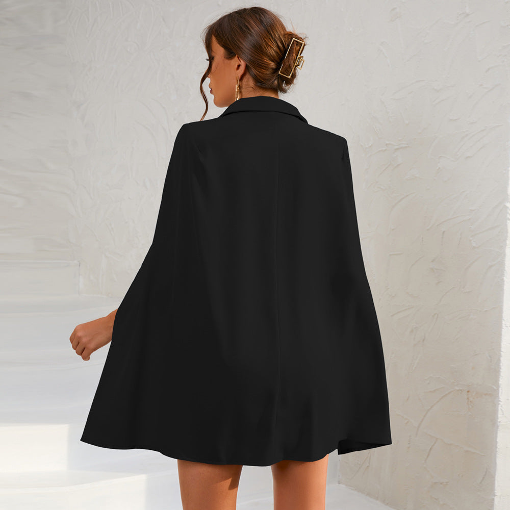 Holly | Womenâs Cape Sleeve Blazer Mini Dress