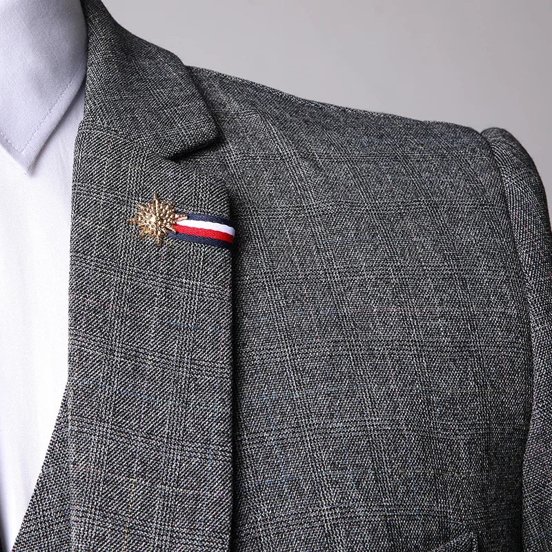 William | Men’s Slim Straight-Leg Three-Piece Suit