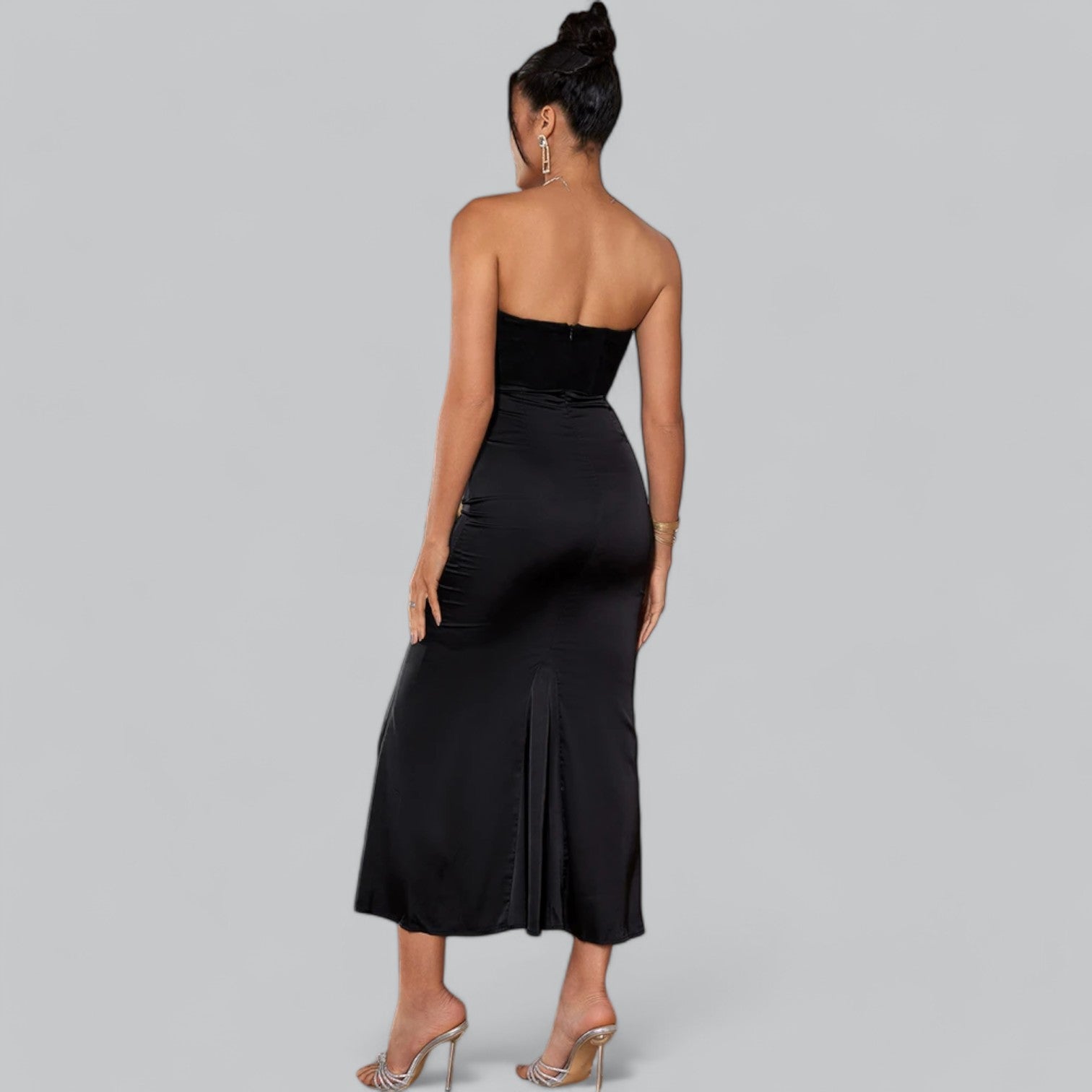 Danuta | Womenâs Fitted Strapless Maxi Dress