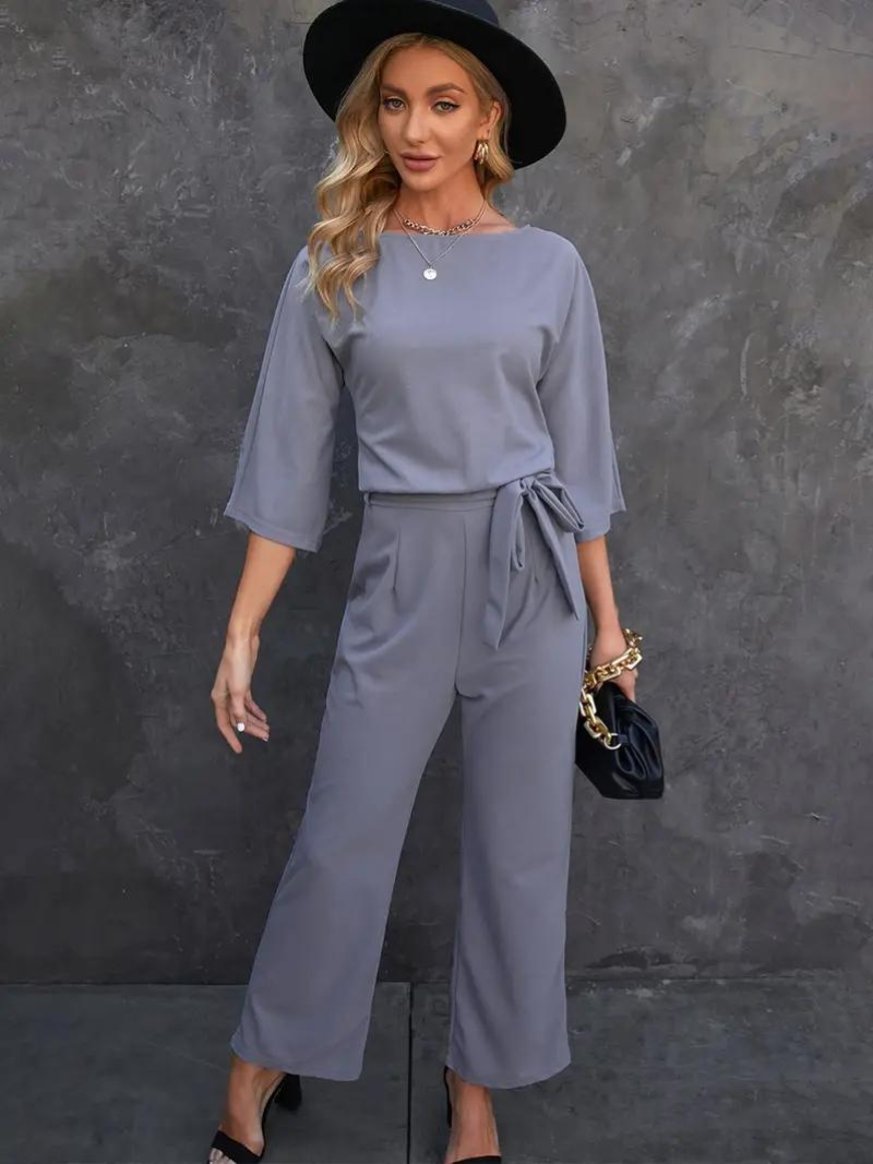 Harlene | Women’s Scuba Knit Casual Jumpsuit