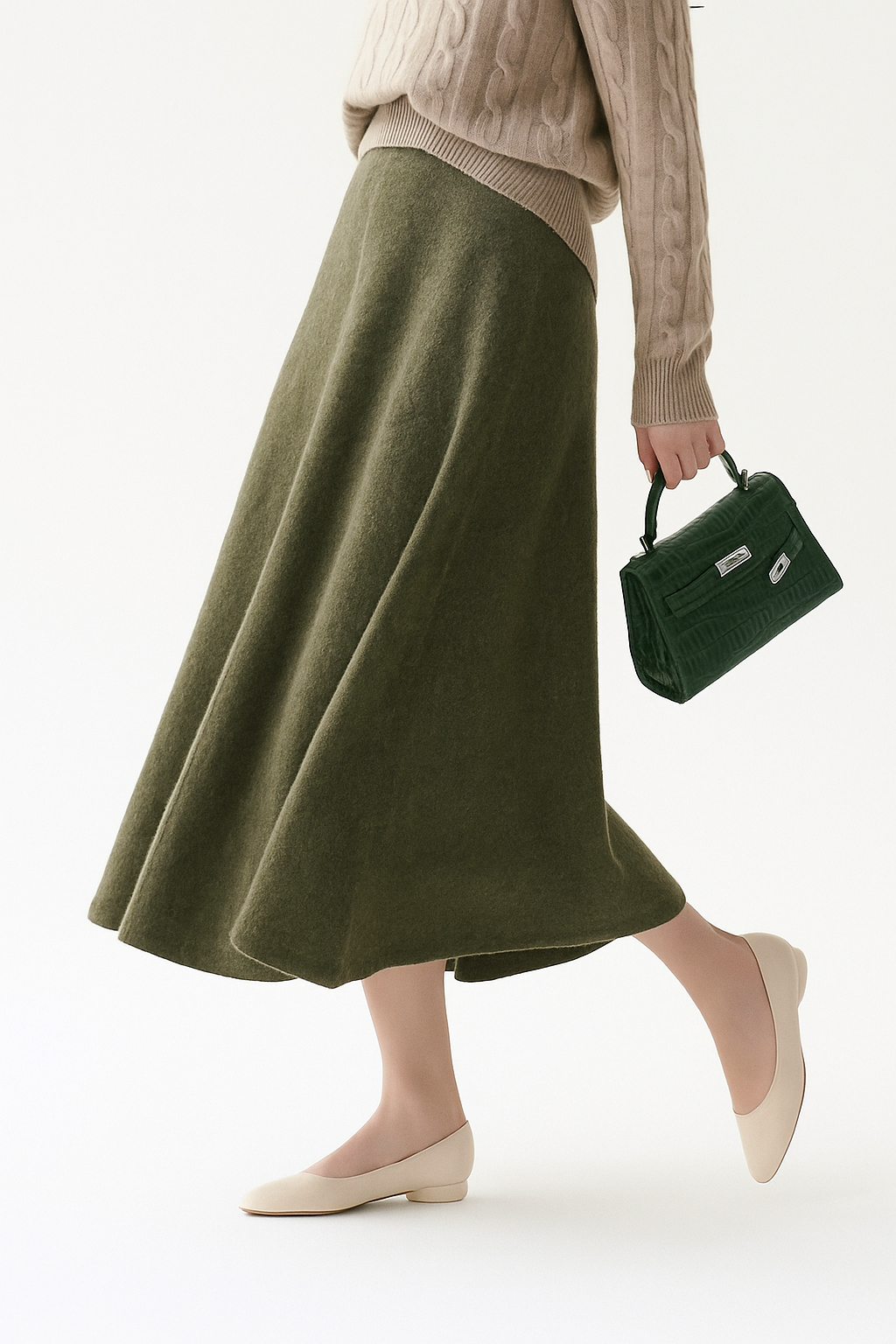 Nives | Womenâs Knit Maxi Skirt