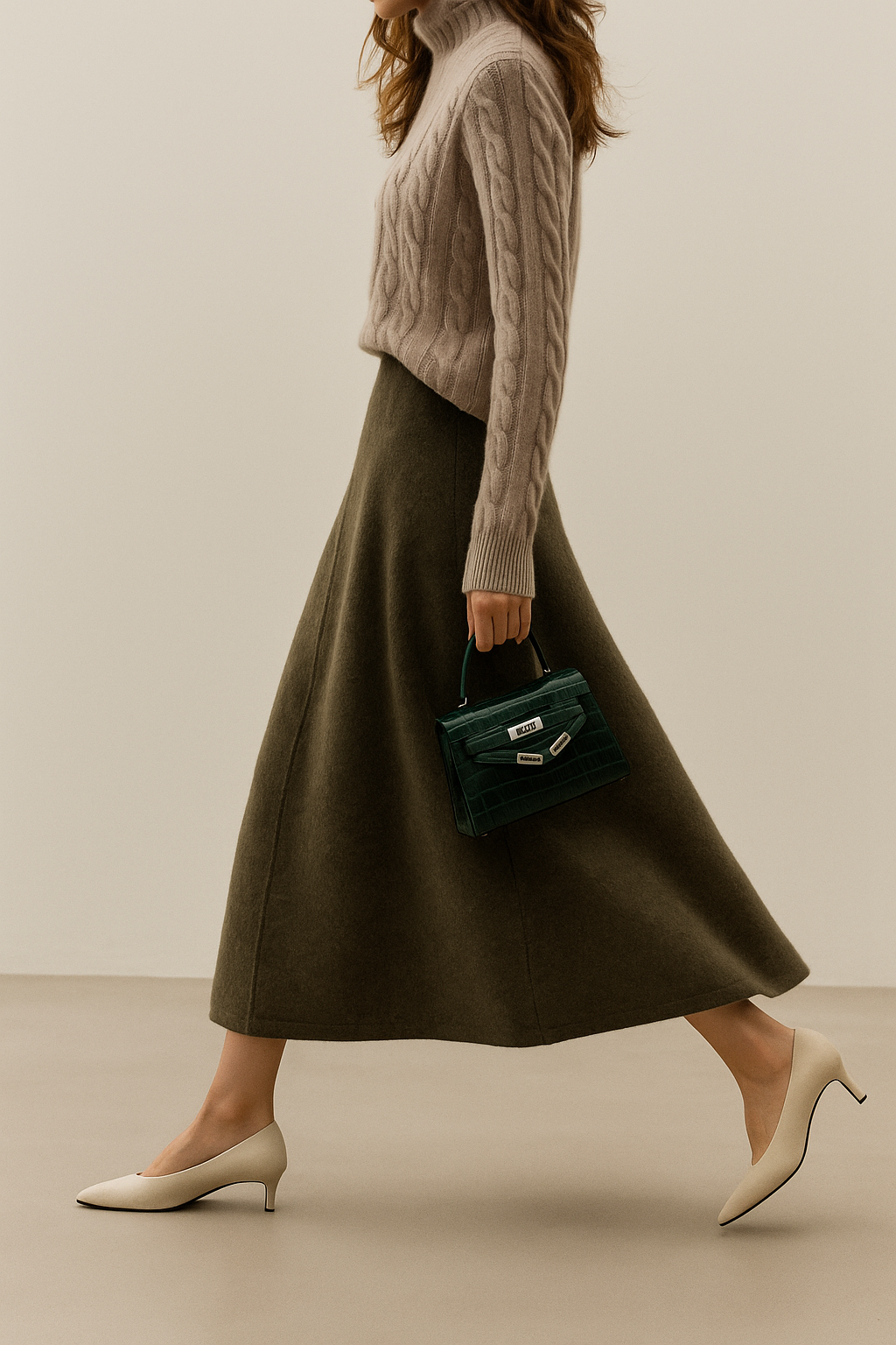 Nives | Womenâs Knit Maxi Skirt