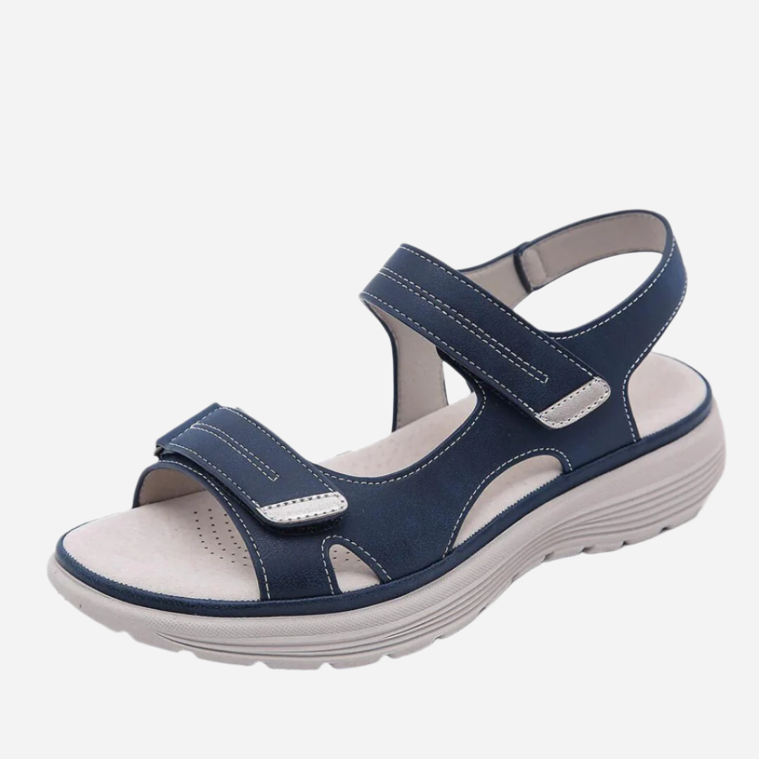 Lucie | Womenâs Flat Sports Style Orthopedic Sandals