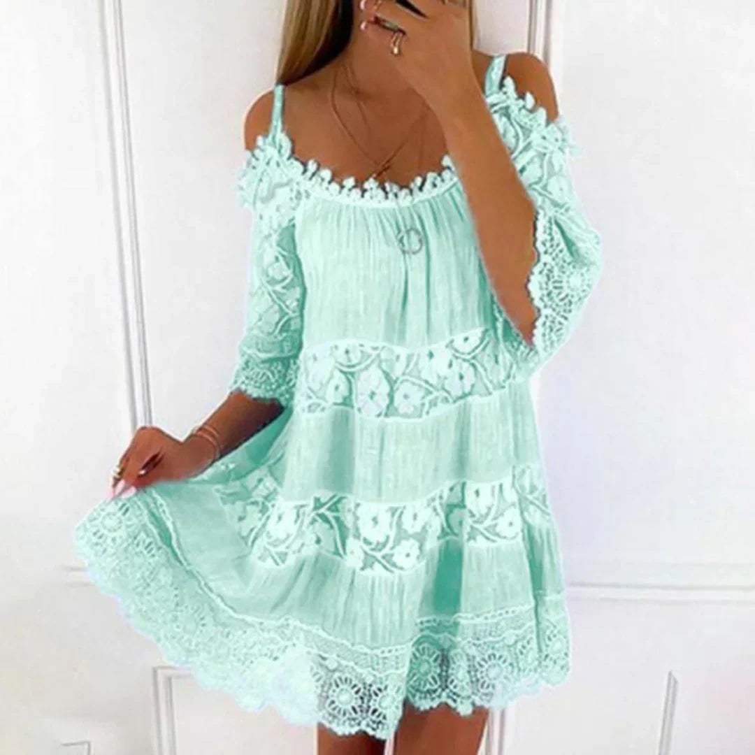 Maisie | Womenâs Backless Crossover Straps Mini Summer Dress