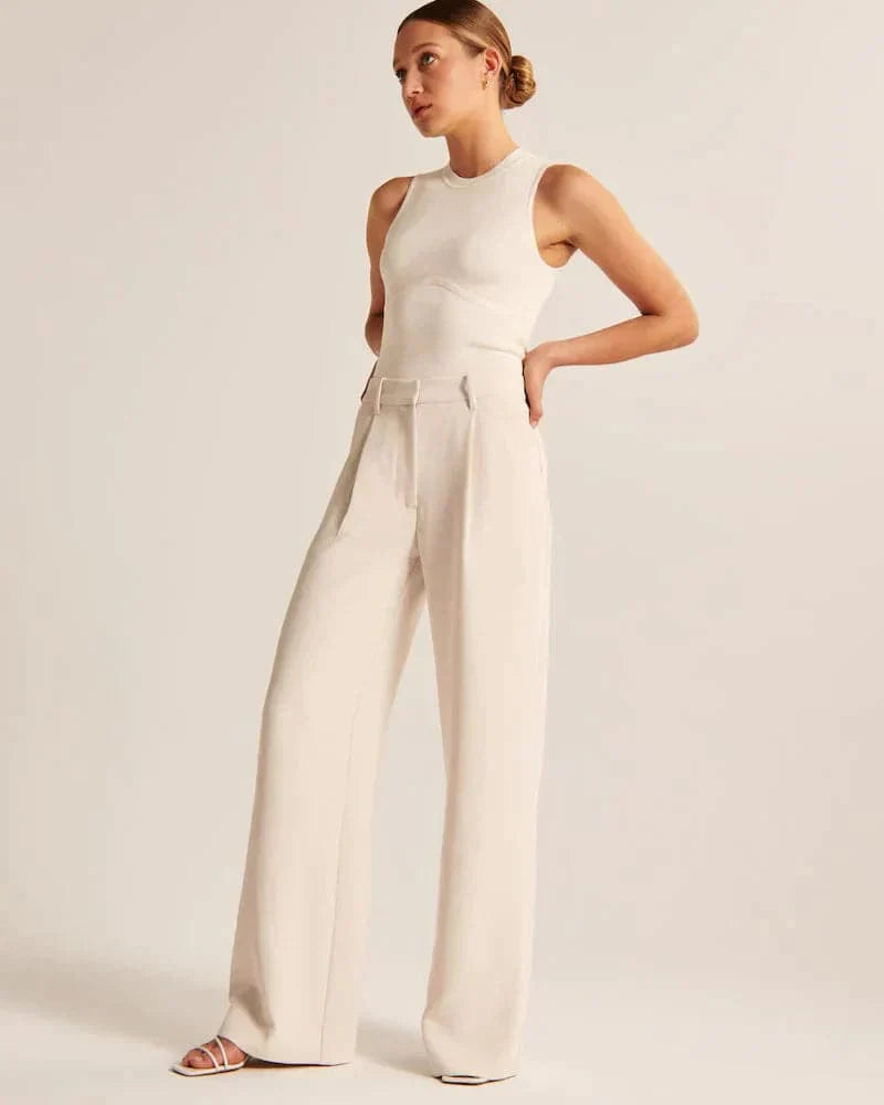 Maelle| Women's High-Rise Wide Leg Casual Pants